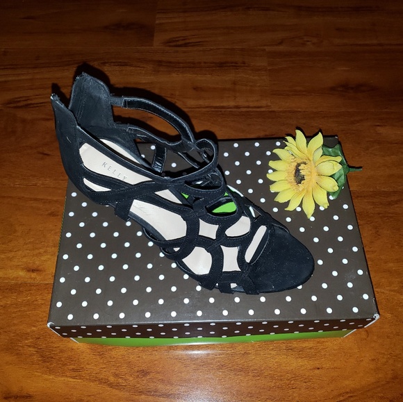 Black Strappy Sexy Kelly & Katie Stilettos - Picture 6 of 8